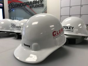 Clune Construction HardHats 6