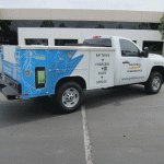 Partial Graphic Wrap on a Utility Truck