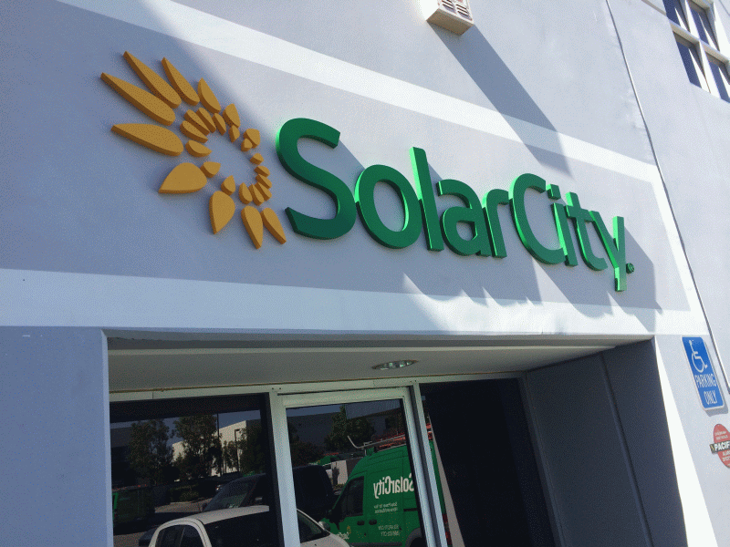 Exterior Sign Solar City 1